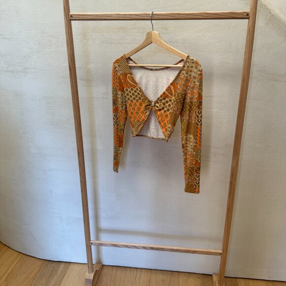 PALOMA WOOL  Lenny Reversible Top In Orange Size Small - Picture 2 of 7